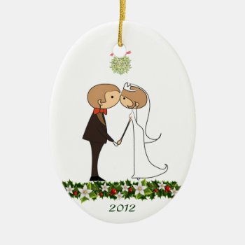 Kissing Couple Ceramic Ornament by SERENITYnFAITH at Zazzle