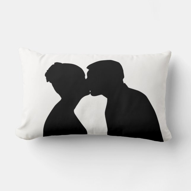 KISSING COUPLE LUMBAR PILLOW (Front)