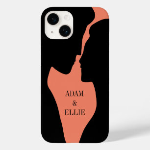 Kissing couple silhouette custom color Case-Mate iPhone 14 case