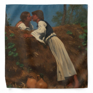 Kissing Couple (The Kiss) (by von Pettenkofen) Bandana