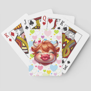 Kissing Cow Poker Cards