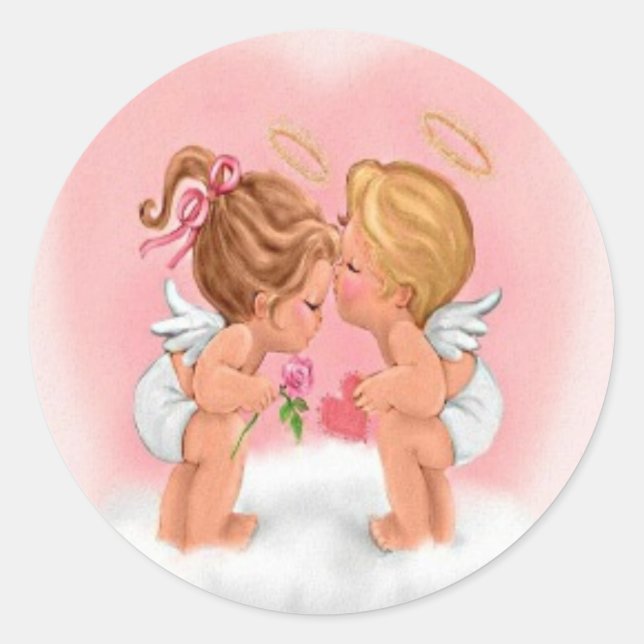 Kissing Cupids Stickers (Front)