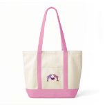 Kissing Dolphins Canvas Bag