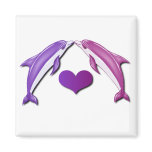 Kissing Dolphins Magnet