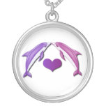 Kissing Dolphins Necklace