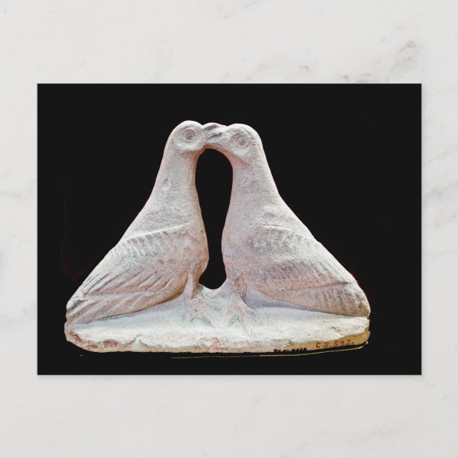 Kissing doves statuette at Cyprus Museum Postcard (Front)