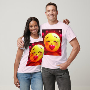 Kissing Emoji Blowing Hearts T-Shirt
