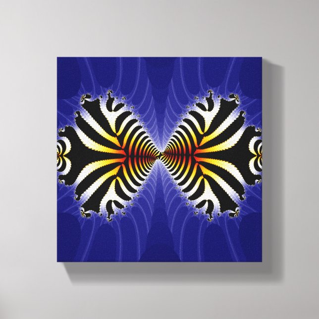 kissing Fish Design on Canvas (Front)