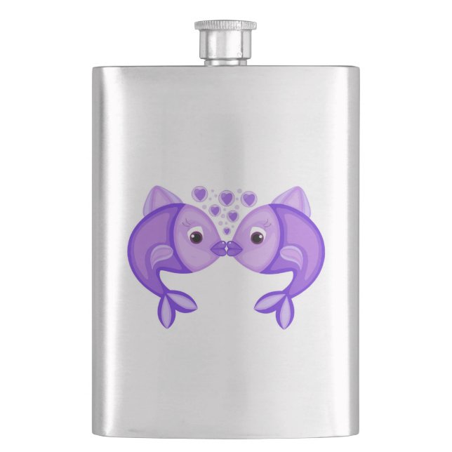 KISSING FISH FLASK (Front)