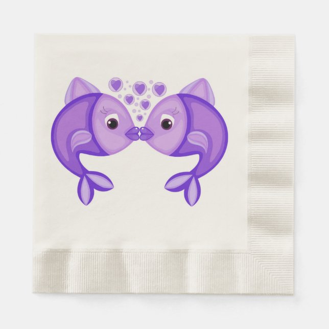 KISSING FISH NAPKINS (Front)