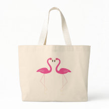 Kissing Flamingos Tote