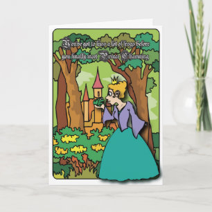 Kissing Frogs - Get Bent Greetings Card