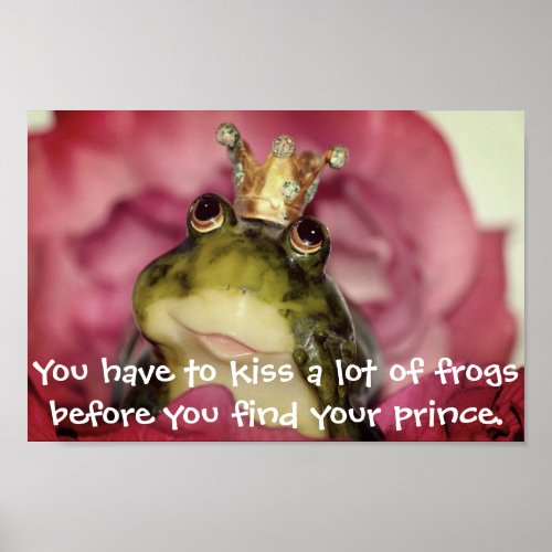 Kissing Frogs Poster