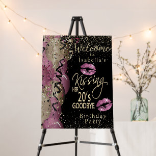 Kissing her 20's Goodbye - 30th Birthday Foam Board