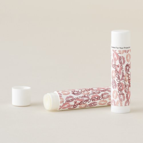 Kissing High School Goodbye Graduation Favor Lip Balm