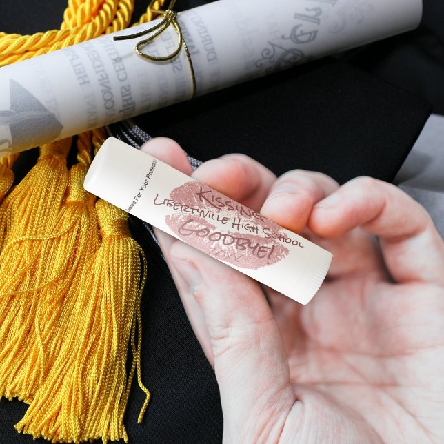Kissing High School Goodbye Graduation Party Favor Lip Balm (Creator Uploaded)