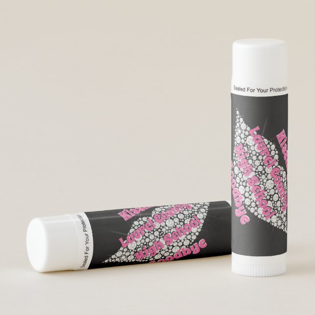 Kissing High School Goodbye Graduation Party Favor Lip Balm (Front)