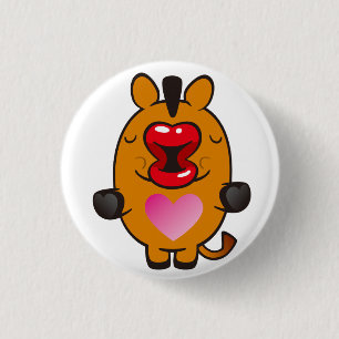 kissing horse button