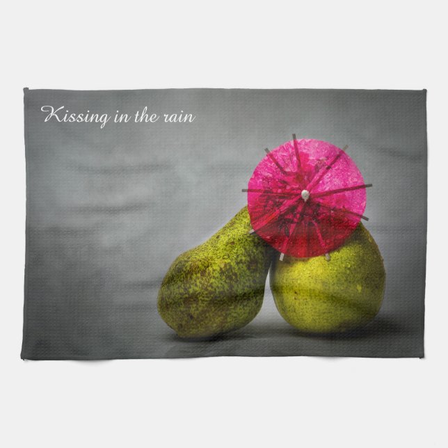 Kissing In The Rain Kitchen Towel (Horizontal)