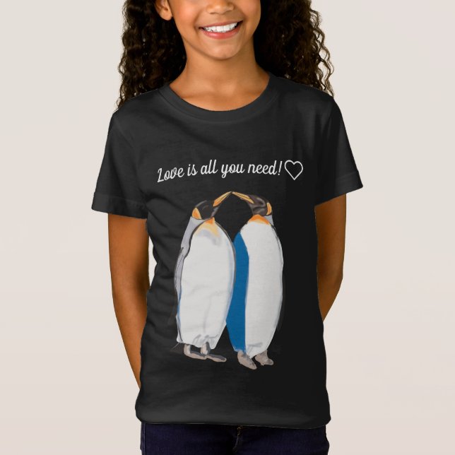 “kissing” King Penguins T-Shirt (Front)