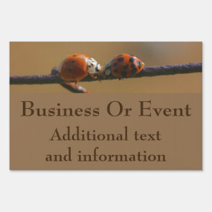 Kissing Ladybugs Business Or Event Sign