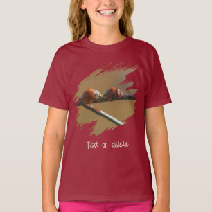 Kissing Ladybugs On A Wire Fence Personalized T-Shirt