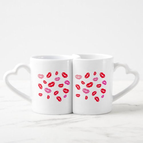 Kissing Lips Coffee Mug Set