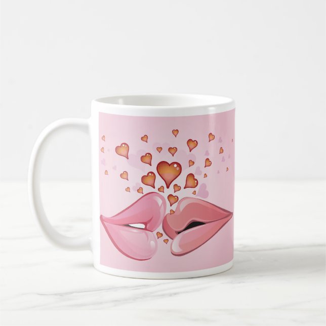 Kissing Lips Mug (Left)