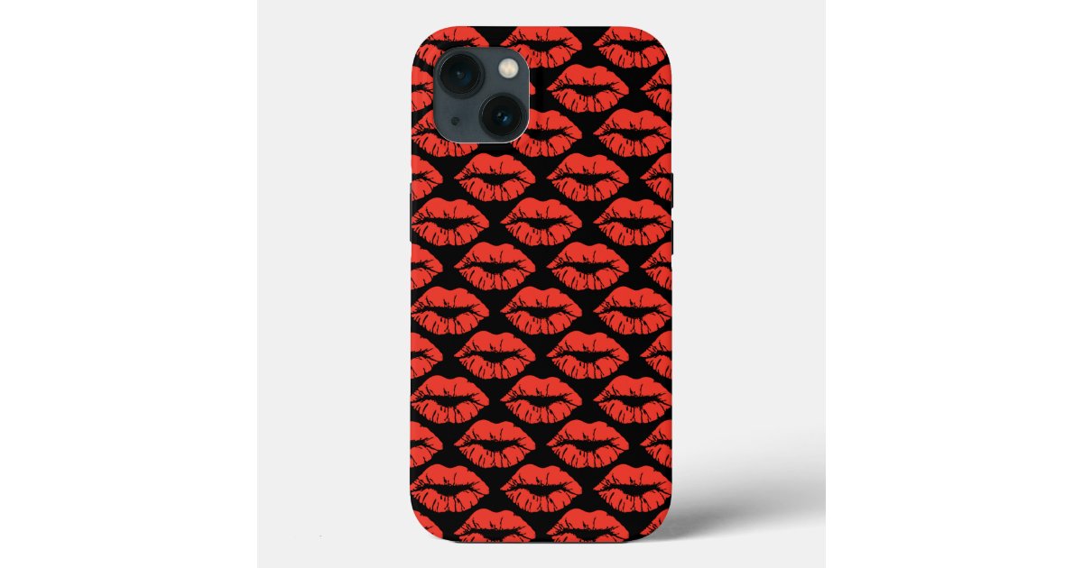 Kissing Lips Phone Case Zazzle