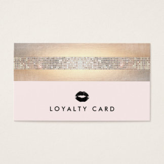 Kissing Lips Pink Beauty Loyalty 10 Punch Business Card