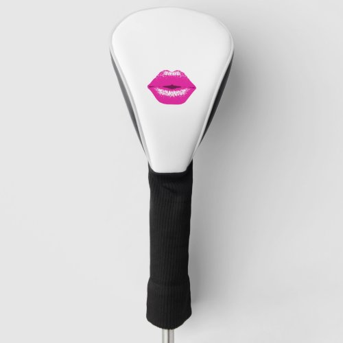 Kissing Lips Pink Golf Head Cover