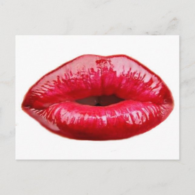 Kissing lips! postcard (Front)