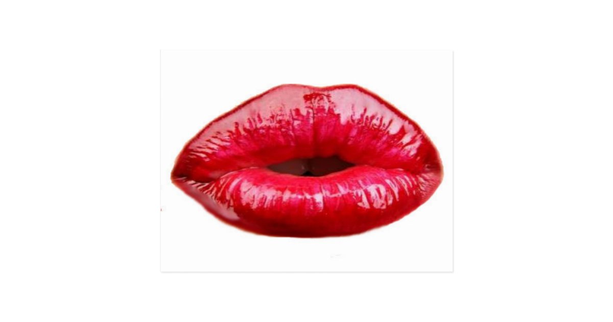 Kissing lips postcard Zazzle com Kissing lips postcard Zazzle com