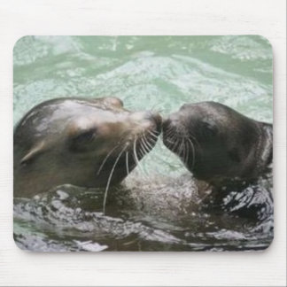Kissing Mom Mouse Pad