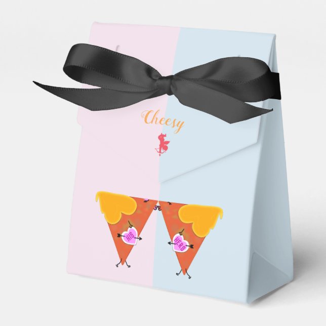Kissing Nacho Valentines Favor Boxes (Front Side)