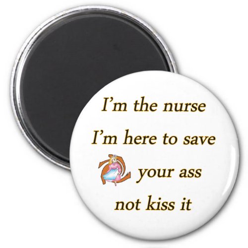 kissing nurse magnet