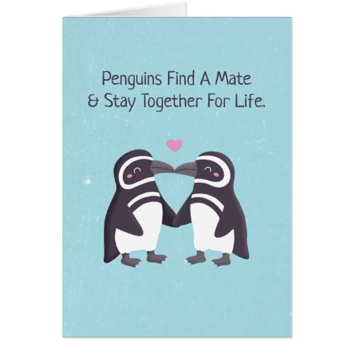 Kissing Penguins Funny You Are My Penguin Husband