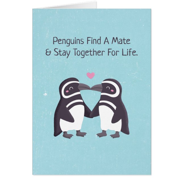 Kissing Penguins, Funny You Are My Penguin Husband (Front)