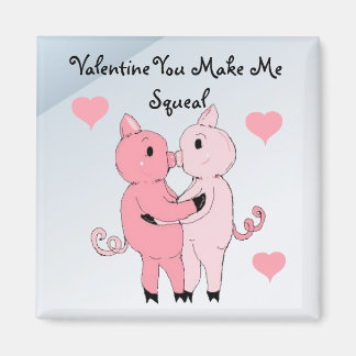 Kissing Piggys Magnet