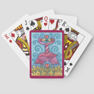 Kissing PINK FLAMINGO PLAYING CARDS Poker