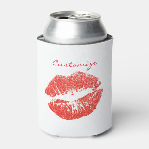 Kissing Red lips Thunder_Cove Can Cooler