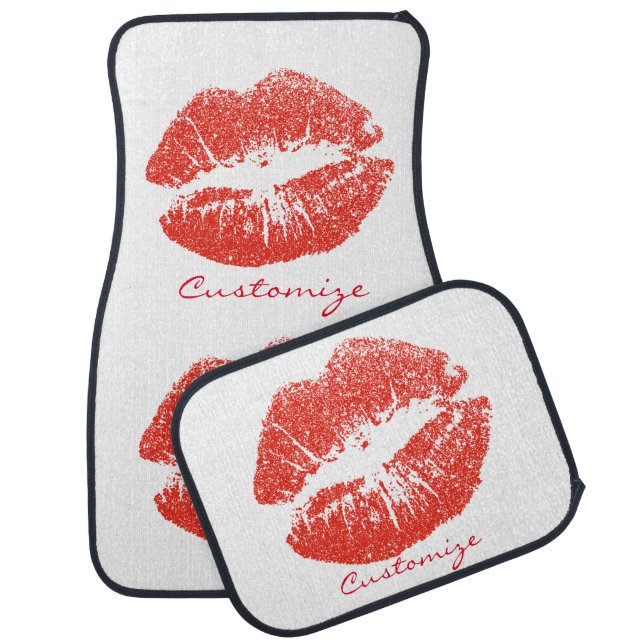 Kissing Red lips Thunder_Cove Car Floor Mat (Set)