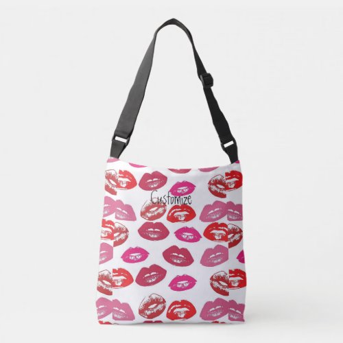 Kissing Red lips Thunder_Cove Crossbody Bag