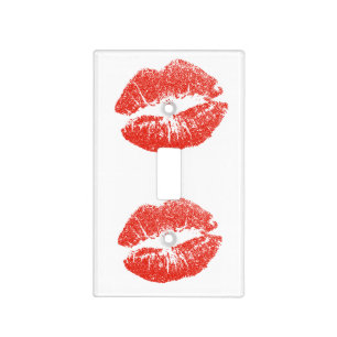 Kissing Red lips Thunder_Cove Light Switch Cover