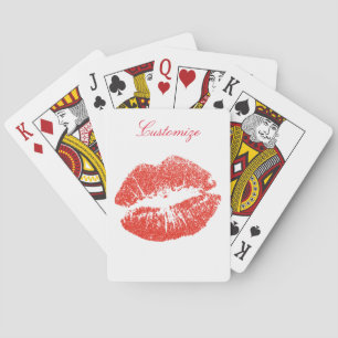 Kissing Red lips Thunder_Cove Poker Cards