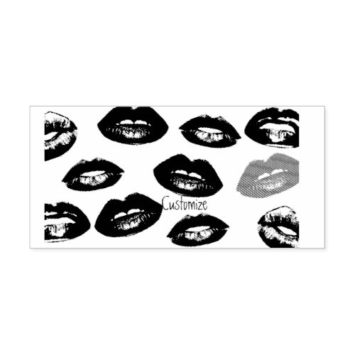 Kissing Red lips Thunder_Cove Rubber Stamp