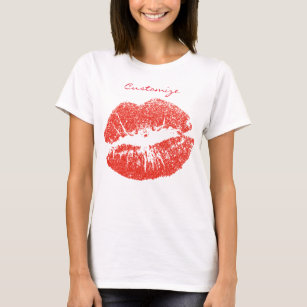 Kiss Me Saints lip T-Shirt