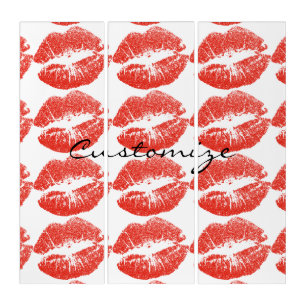 Kissing Red lips Thunder_Cove Triptych
