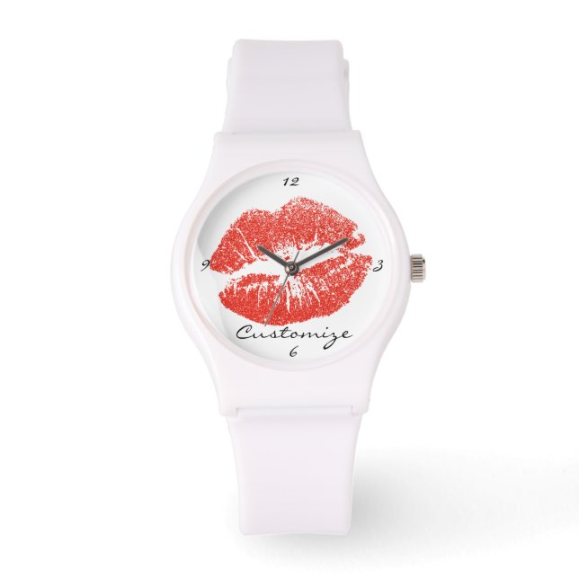 Kissing Red lips Thunder_Cove Watch (Front)