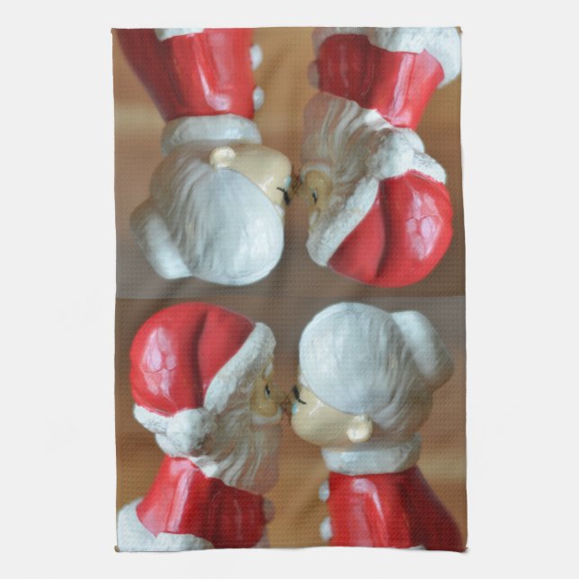 Kissing Santas Towel (Vertical)